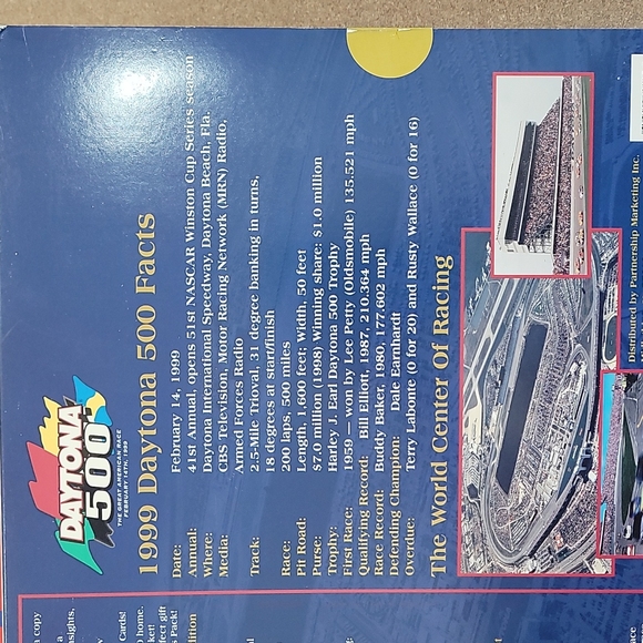 NASCAR Daytona 500 1999 Souvenir Pak!!! - Picture 6 of 8